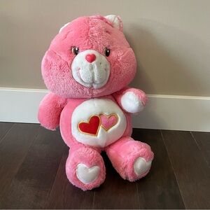 Vintage 80s Care Bears Love-a-Lot Bear Plush Stiffed Bear 15 Inch